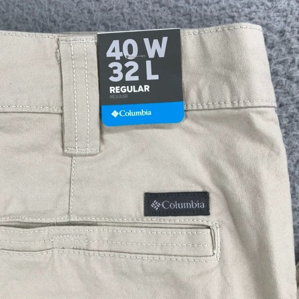 COLUMBIA Pants Mens Size 40x31 (Tag 40x32) Flex‎ ROC Straight Leg Omni-Shade NEW - Picture 6 of 16